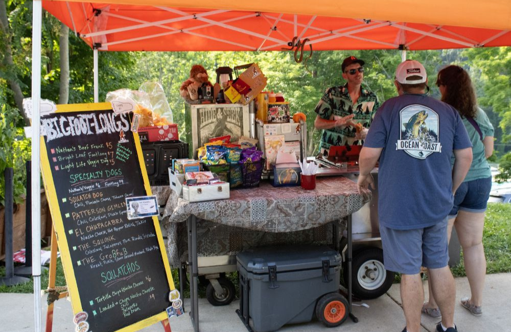 vendor at WNC Nature Center in Asheville at the Brews and Bears event series
